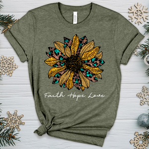 Faith Hope Love Sunflower V2