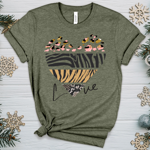 Love Is Wild 6 Heathered Tee