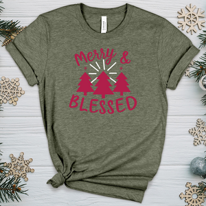 Merry & Blessed 02 Heathered Tee