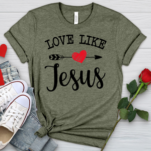 Love Like Jesus Heathered Tee