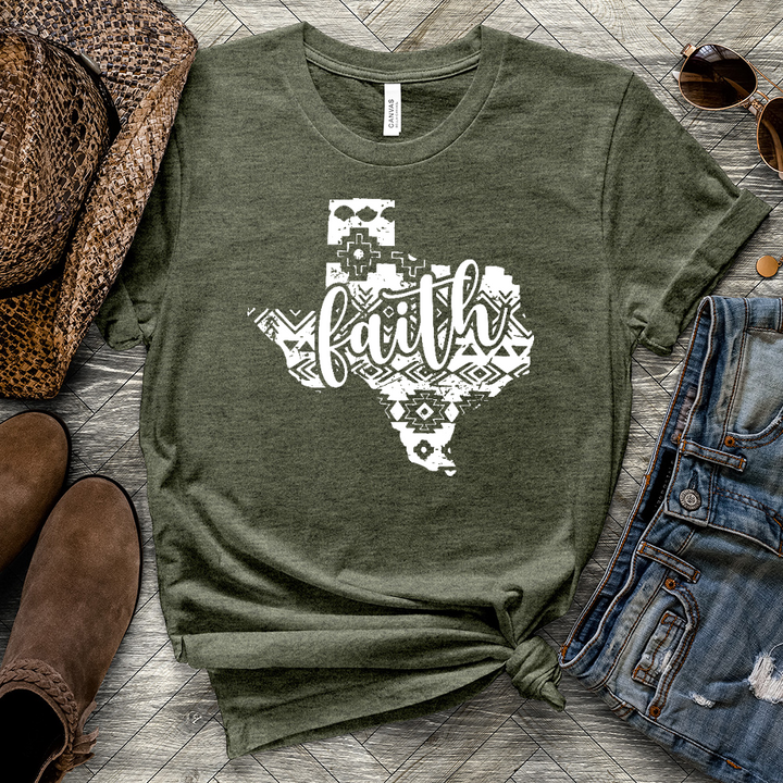 Texas Faith Mosaic Heathered Tee