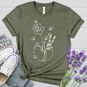 He Is Risen Bees Heathered Tee