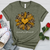 Loved  Blessed Leopard Sunflower Heathered Tee