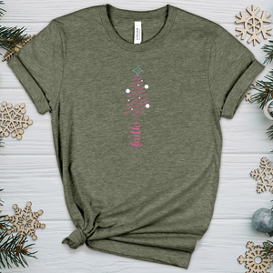 Faith Squiggly Tree Heathered Tee