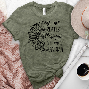 My Greatest Blessings Sunflower Heathered Tee