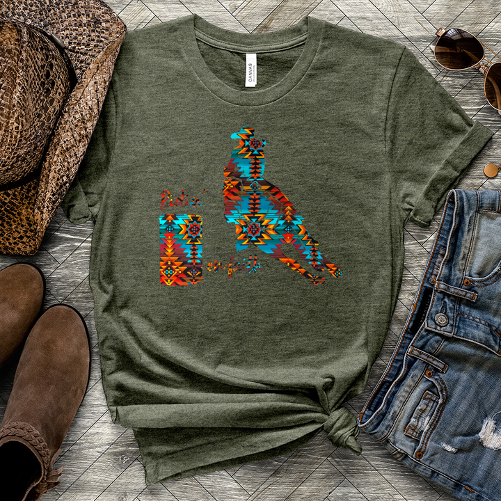 Ridin' On Faith Heathered Tee