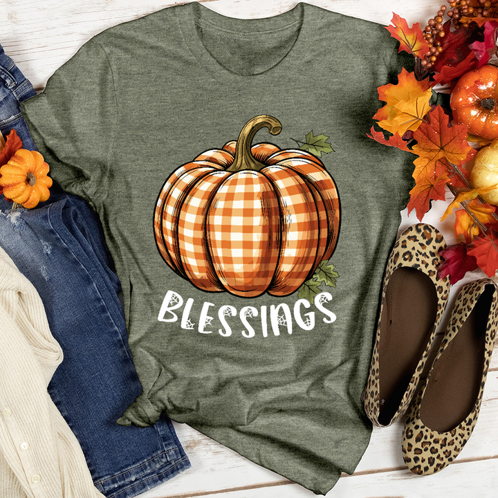 Pumpkin Blessings Heathered Tee