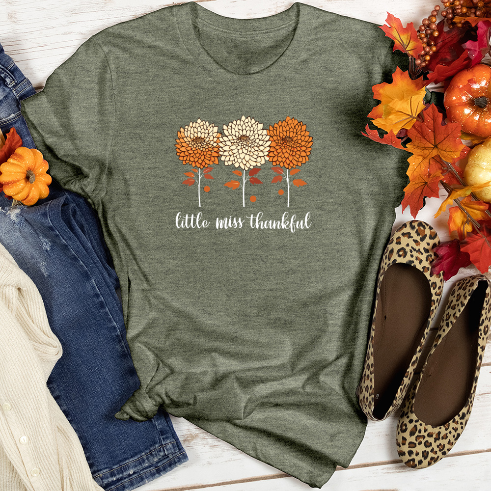 Playful Autumn Polka Dot Mum Trio Heathered Tee