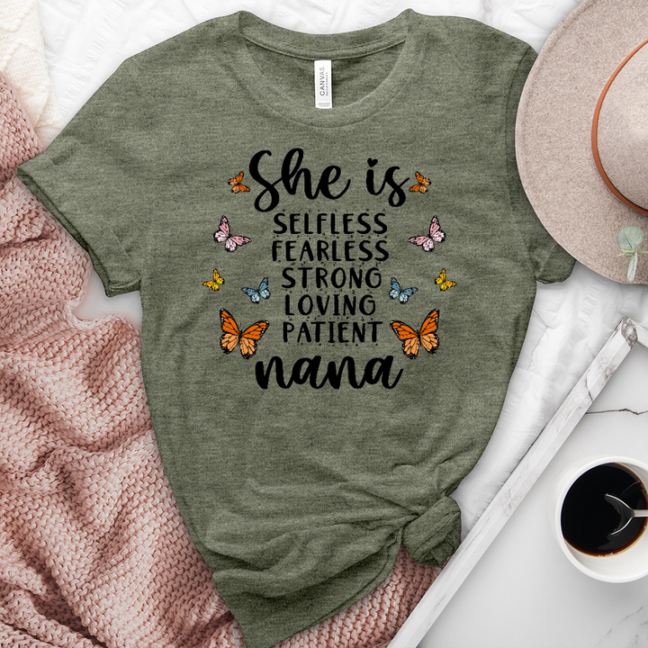 She Is Nana Heathered Tee