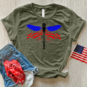 American Faith Dragonfly Heathered Tee