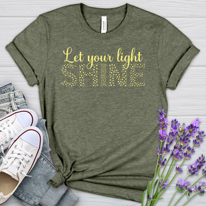 Let Your Light Shine Heathered Tee