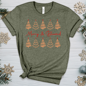 Merry and Blessed Heathered Tee