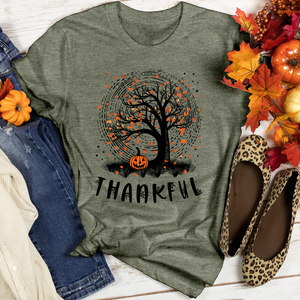 Thankful Halloween Night Heathered Tee