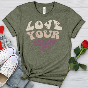 Love Your Enemies Retro Heathered Tee