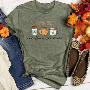 Pumpkin Spice Fall Heathered Tee