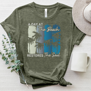 Restores The Soul Watercolor Heathered Tee