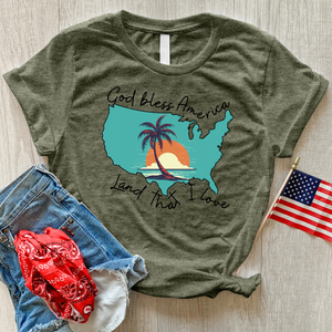 Land That I Love Sunset Heathered Tee