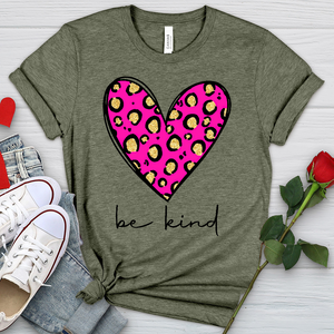 Be Kind Heart Heathered Tee