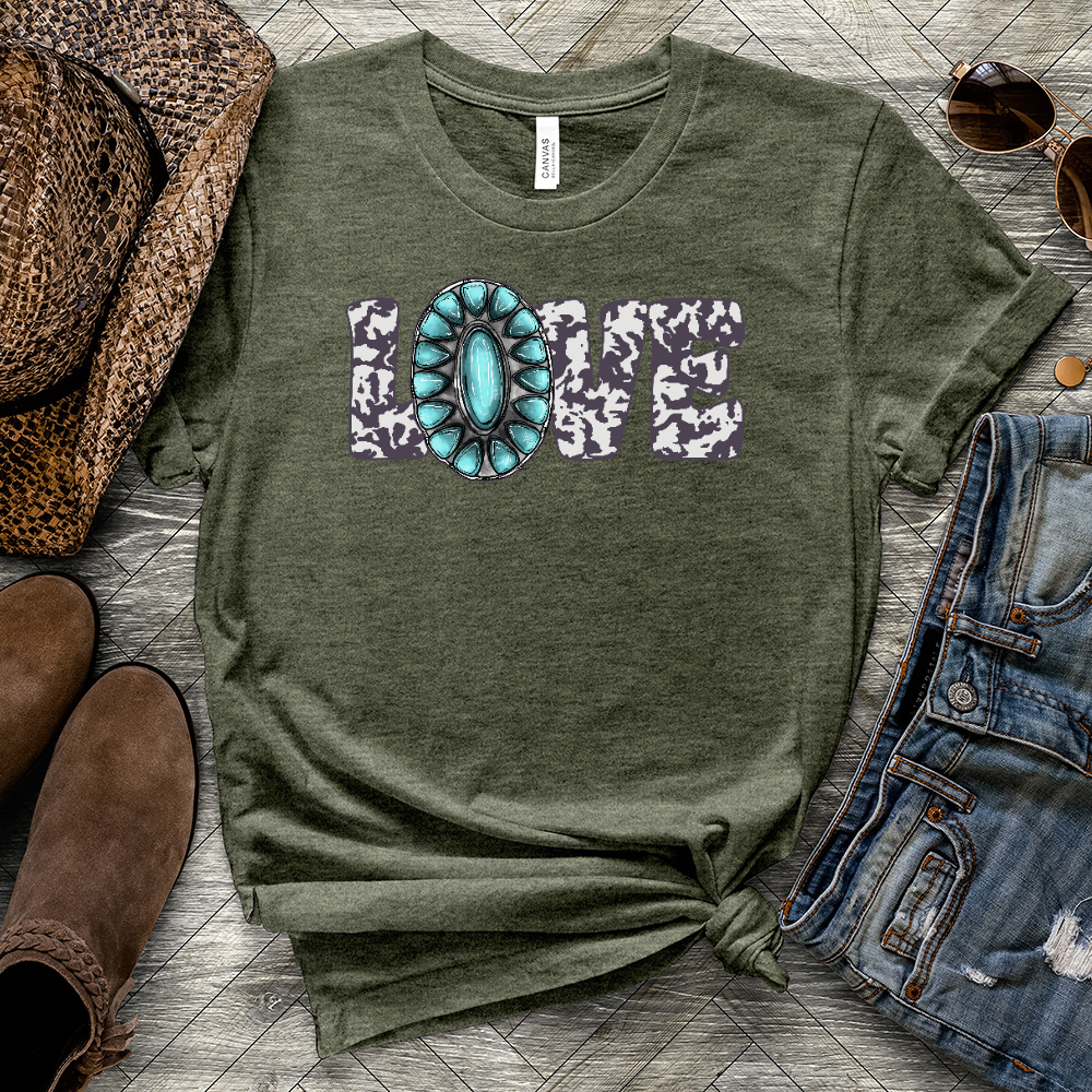Love Cowgirl Heathered Tee