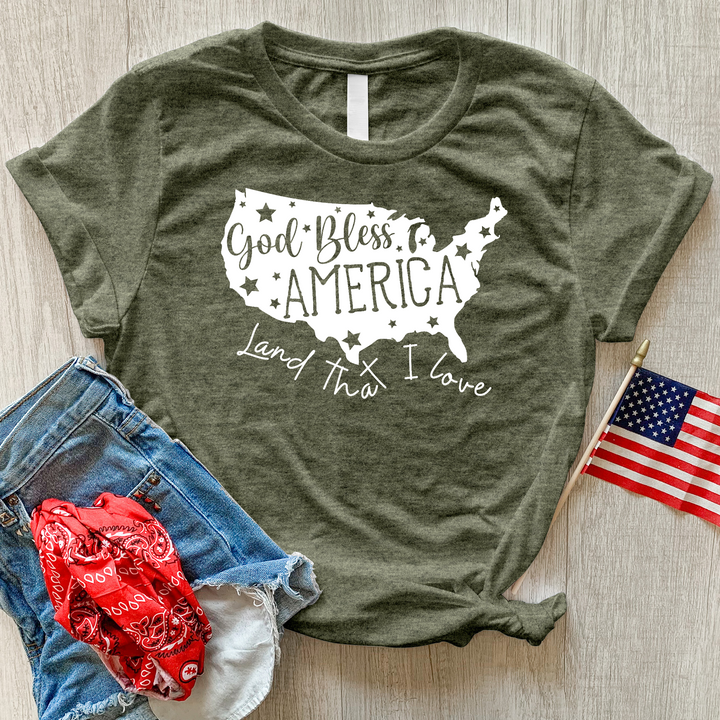 America Land That I Love Heathered Tee