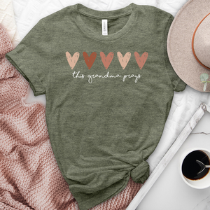 This Grandma Prays Heathered Tee