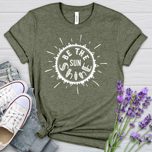 Be The Sunshine Word Art Heathered Tee