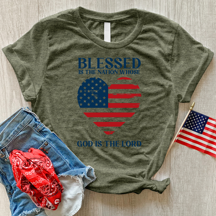 Blessed Nation Heathered Tee