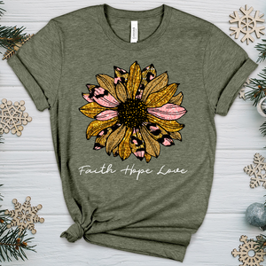 Faith Hope Love Sunflower V4