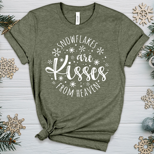 Snowflake Kisses Heathered Tee