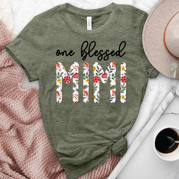 One Blessed Mimi Heathered Tee