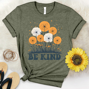 Be Kind Dandelion Garden Heathered Tee