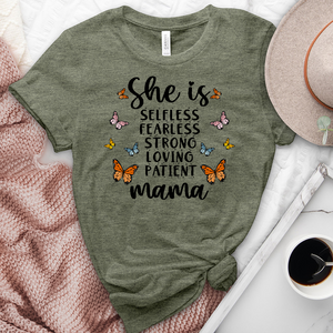 She Is Mama Heathered Tee