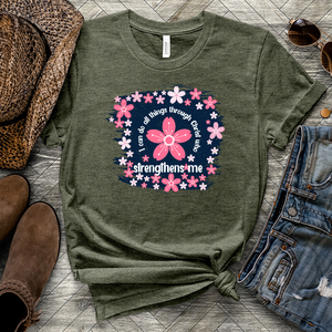 All things Flower Heathered Tee