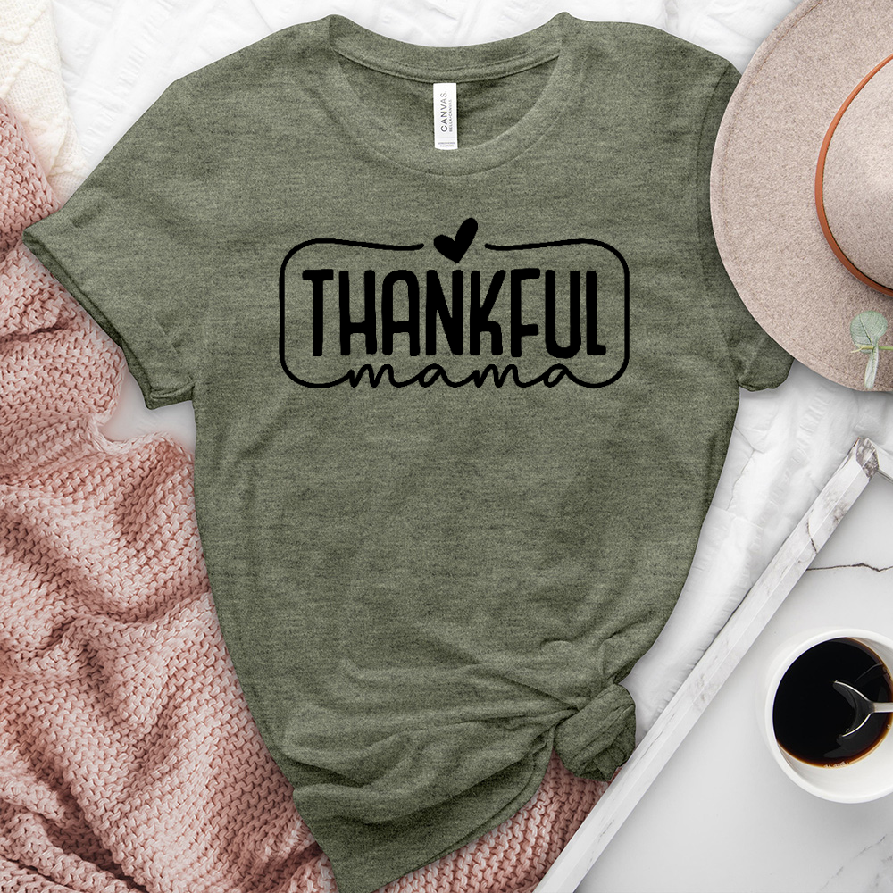 Thankful Mama Heathered Tee