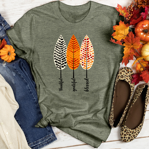 TGB Autumn Leaf Trio Heathered Tee