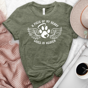 Paw Print Angel Heathered Tee