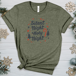 Silent Night Holy Night 01 Heathered Tee