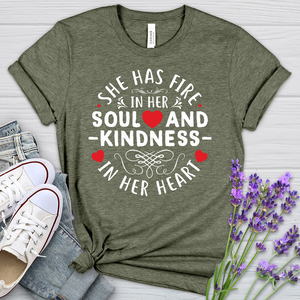 Fire In Her Soul Heathered Tee