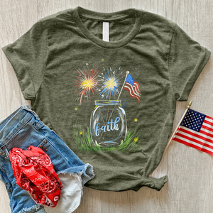 Faith Jar Fireworks Heathered Tee