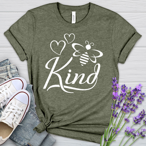 Bee Kind 01 Heathered Tee