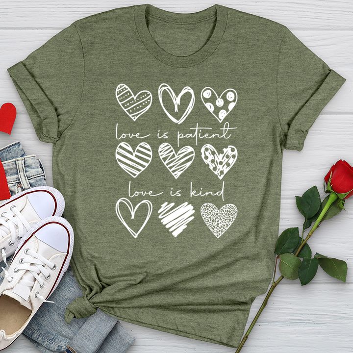 Heart Pattern Softstyle Tee
