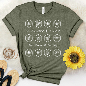 Be Humble and Honest Heathered Tee