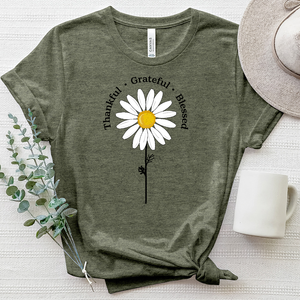 Thankful Daisy Heathered Tee