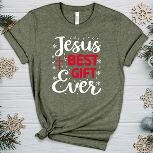 Jesus Best Gift Ever Heathered Tee