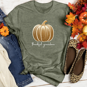 Retro Glam Pumpkin Heathered Tee