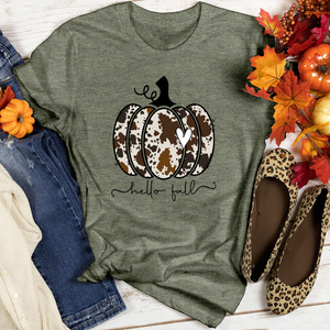 Hello Fall Heathered Tee