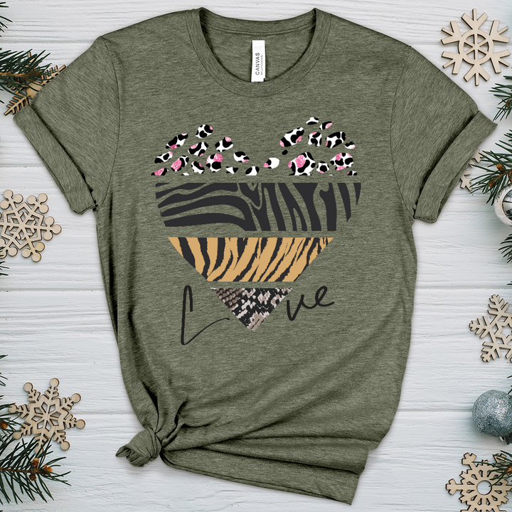 Love Is Wild 7 Heathered Tee