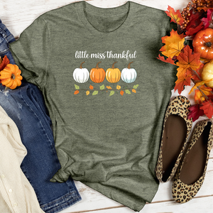 Etsy Style Orange Pastel Pumpkin Trio Heathered Tee