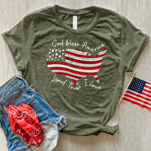 God Bless America USA Tee