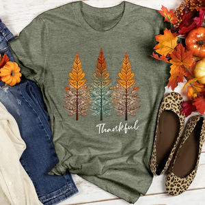 Retro Boho Paisley Trio Pine Tree Heathered Tee